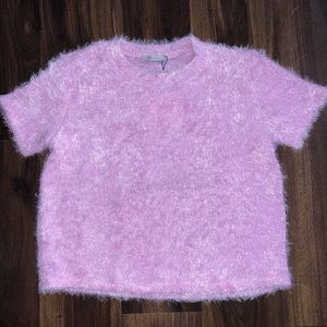 Pink Fur Shirt